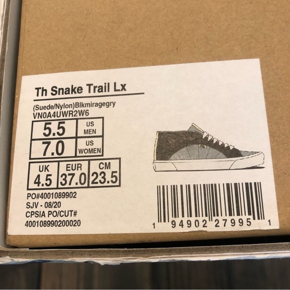 VANS Skateboard RARE! Women’s 7 Mens 5.5 Black Gray Skateboarding Shoes. - Picture 15 of 16